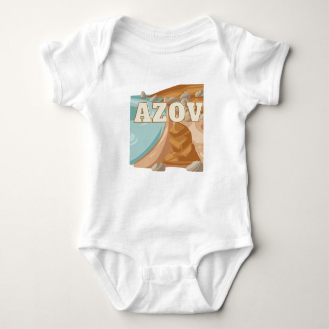 Azov watermark Active  Baby Bodysuit (Front)