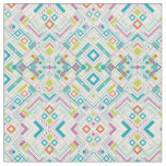 Aztec abstract geometrical pattern fabric