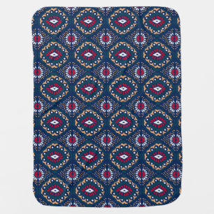 Aztec Allure: Tribal Striped Elegance Baby Blanket