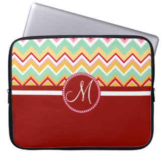 Aztec Andes Tribal Mountains Chevron Fiesta ZigZag Laptop Sleeve