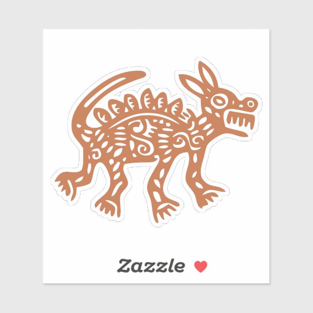 Aztec Animal Sticker (Sheet)