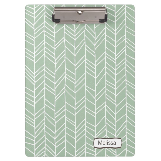 Aztec Arrow Pattern Modern Personalized Clip board (Front)