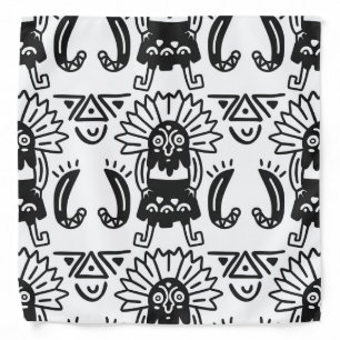 Aztec Art - Lizard Pattern Bandana