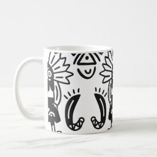 Aztec Art - Lizard Pattern Coffee Mug