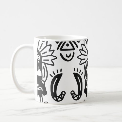 Aztec Art _ Lizard Pattern Coffee Mug