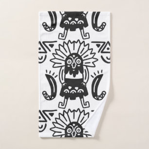 Aztec Art - Lizard Pattern Hand Towel
