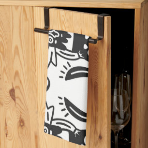 Aztec Art - Lizard Pattern Kitchen Towel