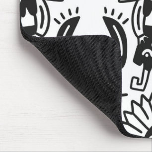 Aztec Art - Lizard Pattern Mouse Pad