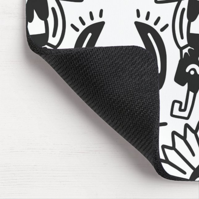 Aztec Art - Lizard Pattern Mouse Pad (Corner)