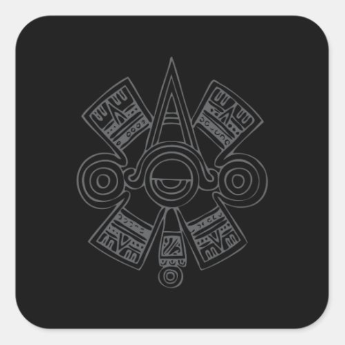 Aztec Art Square Sticker