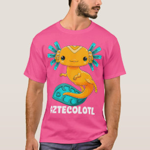 Aztec Axolotl Mythology Ancient Mexican Salamander T-Shirt