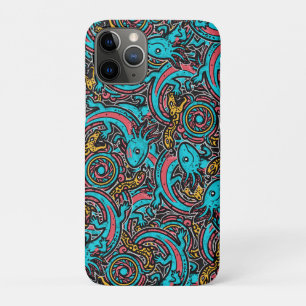 Aztec Axolotl Xolotl Tribal Pattern mythology boho iPhone 11 Pro Case