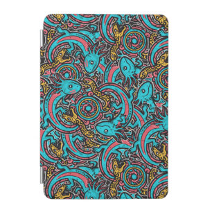 Aztec Axolotl Xolotl Tribal Pattern mythology boho iPad Mini Cover