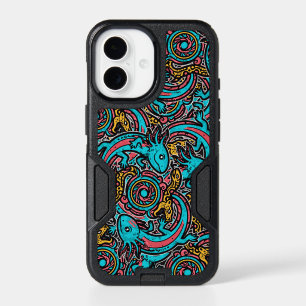 Aztec Axolotl Xolotl Tribal Pattern mythology boho iPhone 17 Case