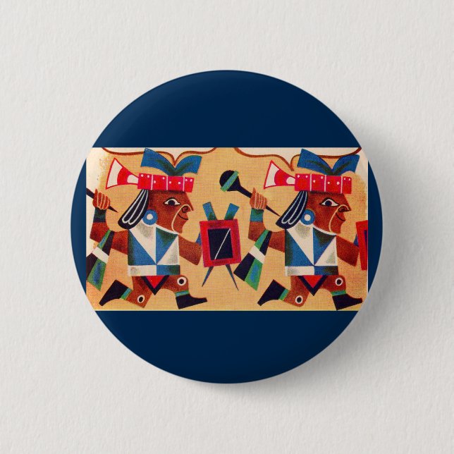 Aztec Aztecs Button (Front)