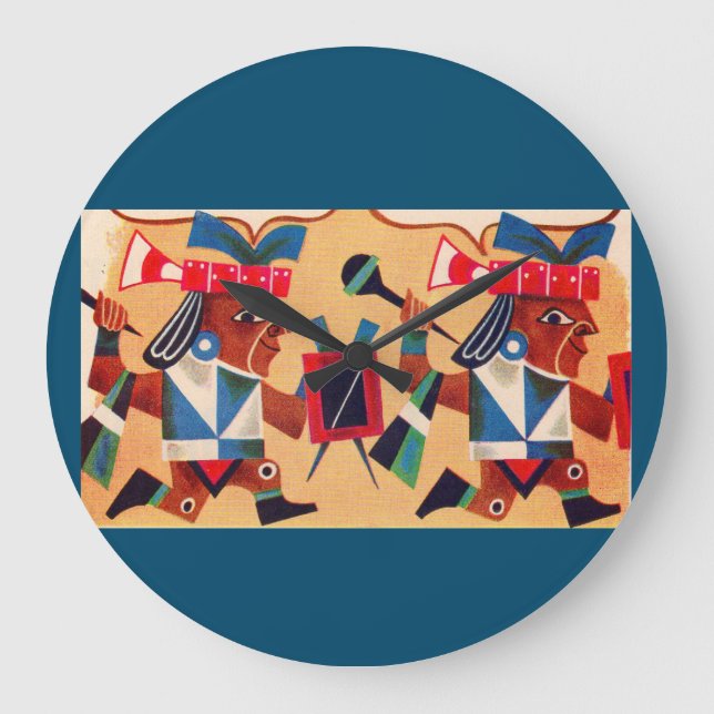 Aztec Aztecs Large Clock (Front)