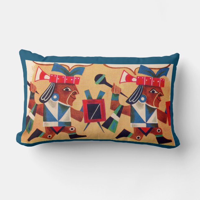 Aztec Aztecs Lumbar Pillow (Front)