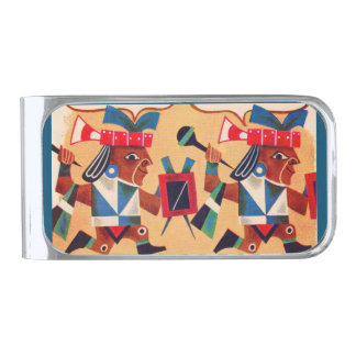 Aztec Aztecs Silver Finish Money Clip