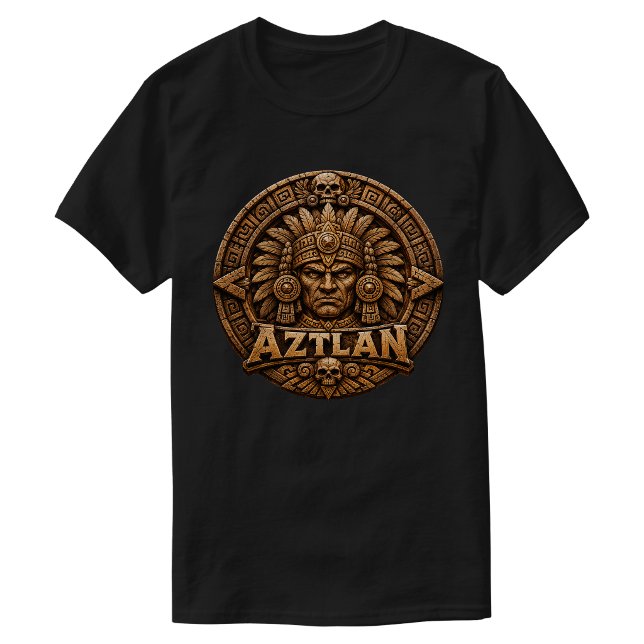 Aztec Aztlan Warrior  T-Shirt (Aztec Aztlan Warrior T-Shirt)
