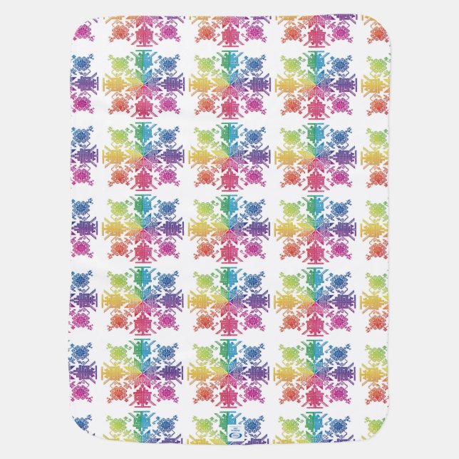 Aztec Baby Blanket (Back)