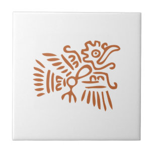 Aztec Bird Ceramic Tile