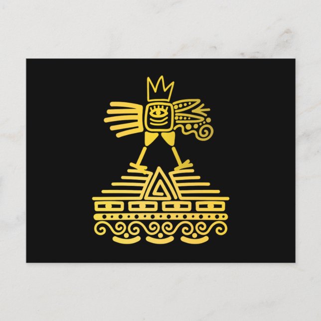 Aztec Bird Maya Inca Civilization Ancient Culture  Postcard (Front)