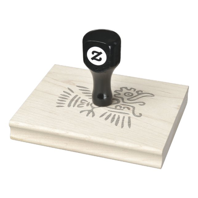 Aztec Bird Rubber Stamp (Stamp)