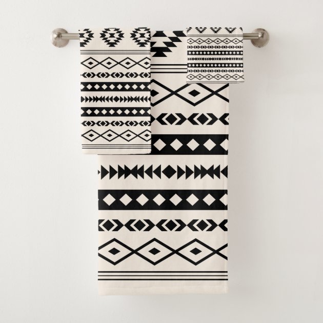 Aztec towels black and white new arrivals