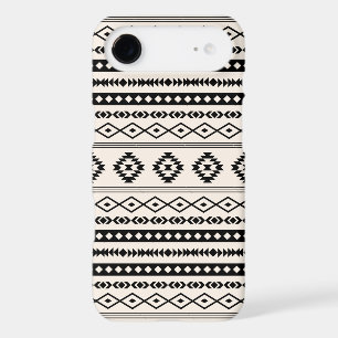 Aztec Black on Cream Mixed Motifs Pattern iPhone 17 Air Case