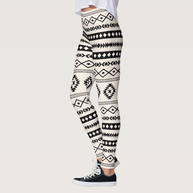 ZYIA | Pants & Jumpsuits | Zyia Active Leggings Striped Black And White  Aztec Adrenaline Print Size 4 | Poshmark