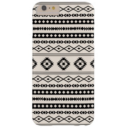 Aztec Black on Cream Mixed Pattern Barely There iPhone 6 Plus Case