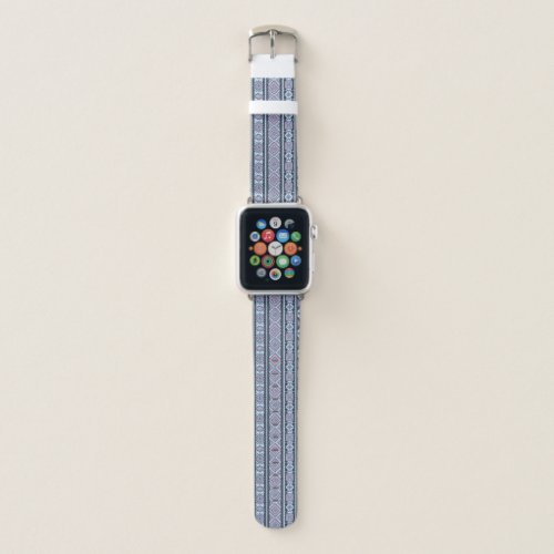 Aztec Blue Stripe  Apple Watch Band