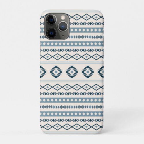 Aztec Blues Cream Mixed Motifs Pattern Case_Mate i iPhone 11 Pro Case