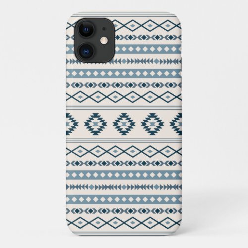 Aztec Blues Cream Mixed Motifs Pattern Case_Mate i iPhone 11 Case