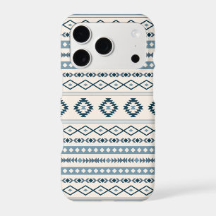 Aztec Blues Cream Mixed Motifs Pattern Case-Mate i iPhone 17 Pro Case