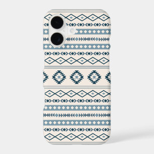 Aztec Blues Cream Mixed Motifs Pattern Case-Mate i iPhone 17 Case