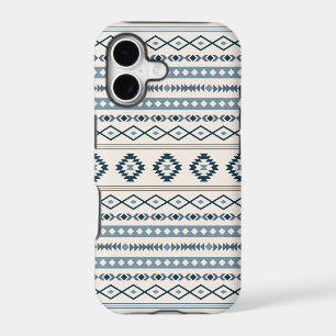 Aztec Blues Cream Mixed Motifs Pattern Case-Mate i iPhone 17 Case