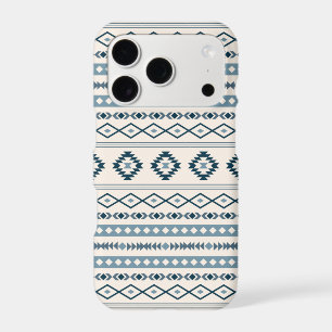 Aztec Blues Cream Mixed Motifs Pattern Case-Mate i iPhone 17 Pro Case