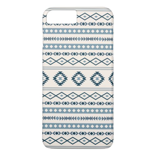 Aztec Blues Cream Mixed Motifs Pattern iPhone 8 Plus7 Plus Case
