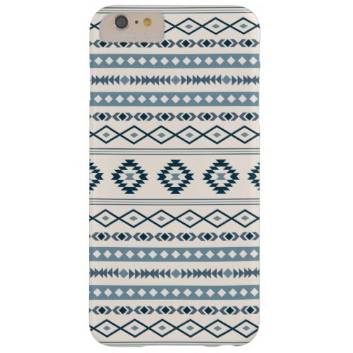 Aztec Blues Cream Mixed Motifs Pattern Barely There iPhone 6 Plus Case