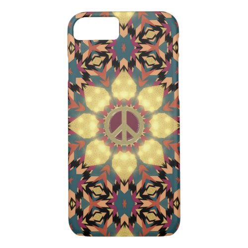 Aztec Boho Desert Peace SunFlower Phone case