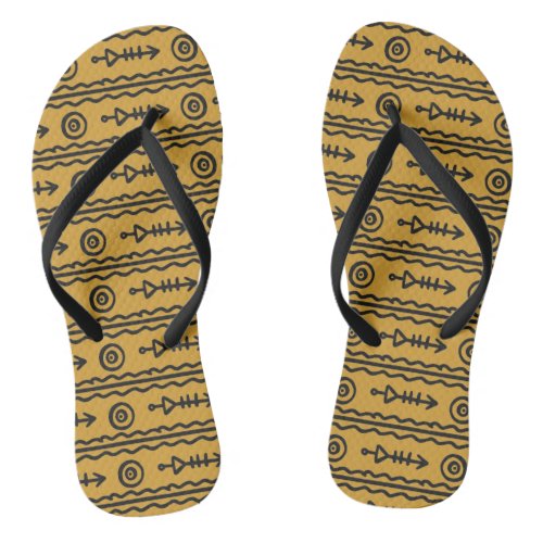 Aztec Boho Flip Flops