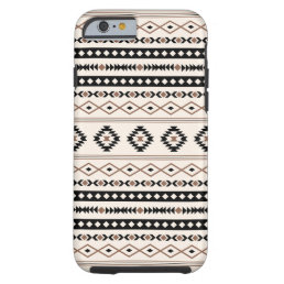 Aztec Brown Black Cream Mixed Motifs Pattern Tough iPhone 6 Case