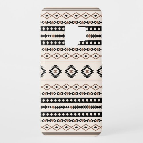 Aztec Brown Black Cream Mixed Motifs Pattern Case_Mate Samsung Galaxy S9 Case