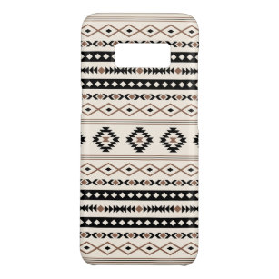 Aztec Brown Black Cream Mixed Motifs Pattern Case-Mate Samsung Galaxy S8 Case