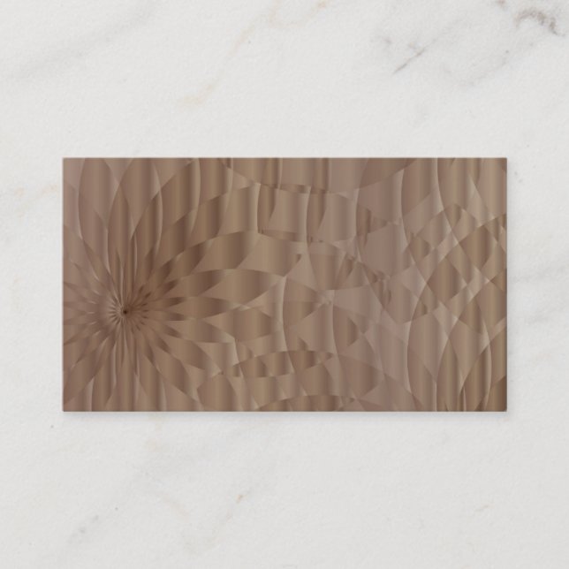 Aztec Brown Designer Business Cards (Front)