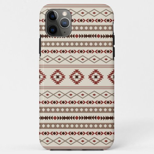 Aztec Browns Rust Cream Mixed Motifs Pattern iPhone 11 Pro Max Case