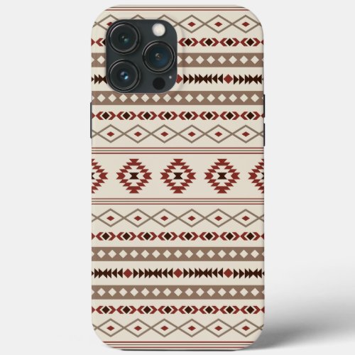 Aztec Browns Rust Cream Mixed Motifs Pattern iPhone 13 Pro Max Case