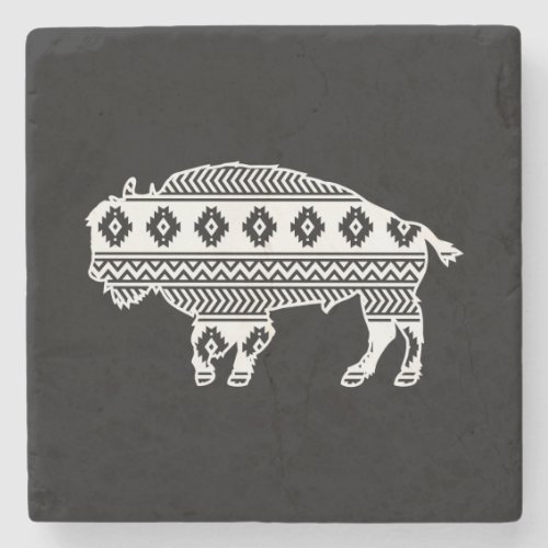 Aztec Buffalo Stone Coaster