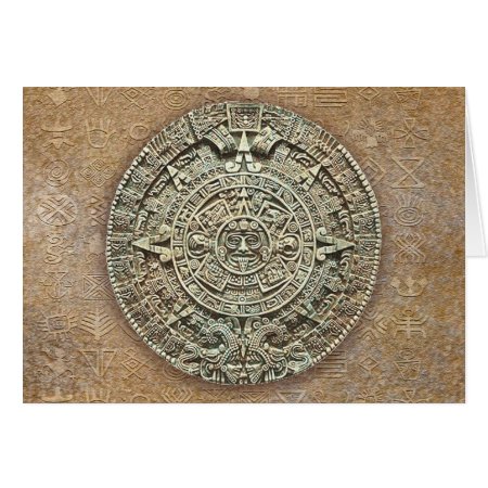 Aztec Calendar Card